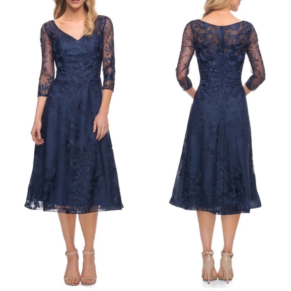 LA FEMME Lace A-Line Dress size 10
